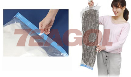 compressed seal bag